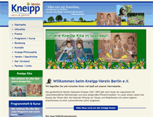 Tablet Screenshot of kneipp-verein-berlin.de